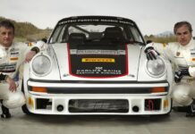Carlos Sainz y Luis Moya, con un Porsche 911 en el Rallye de España Histórico