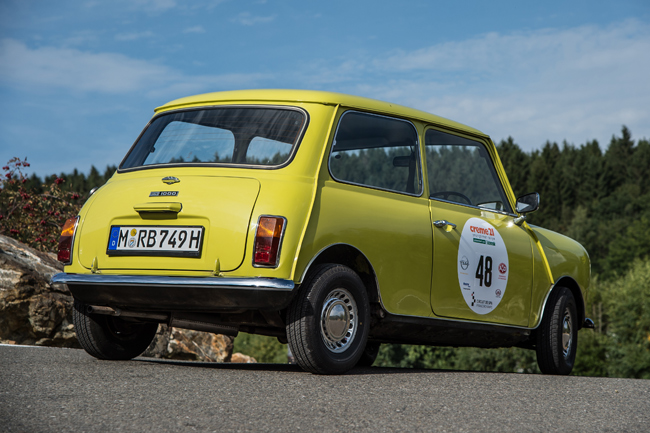 El MINI clásico de Mr. Bean participa en el Creme 21 Youngtimer Rally