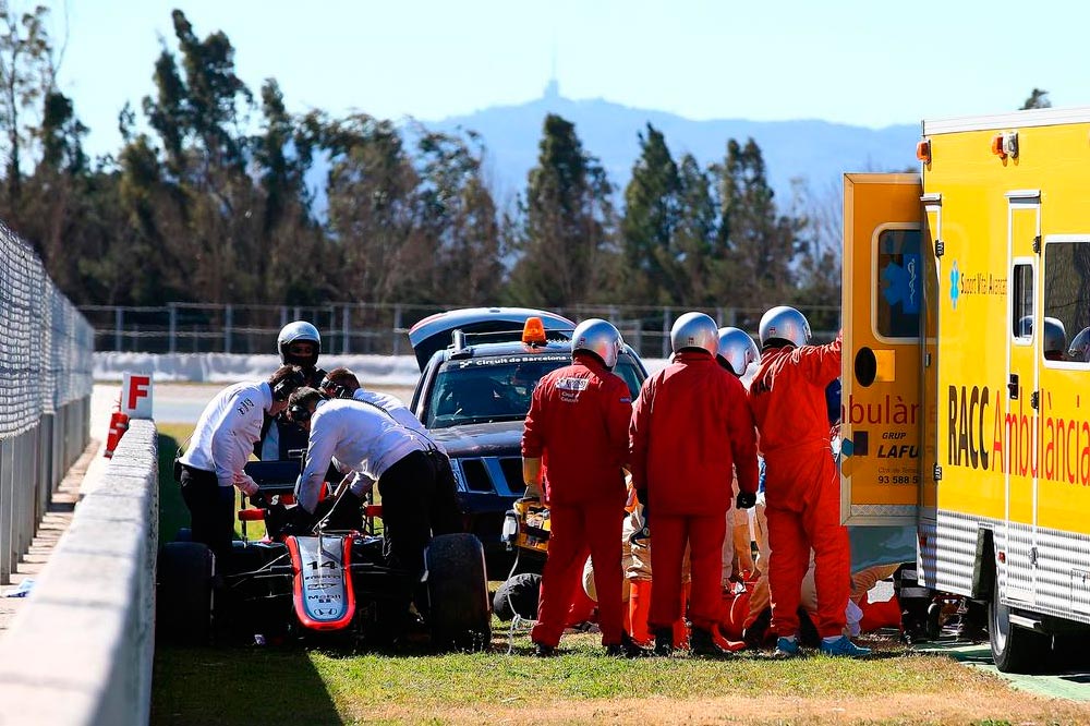 Alonso sufre un accidente y es trasladado en helicóptero al hospital accidente-alonso-montemlo-hospital