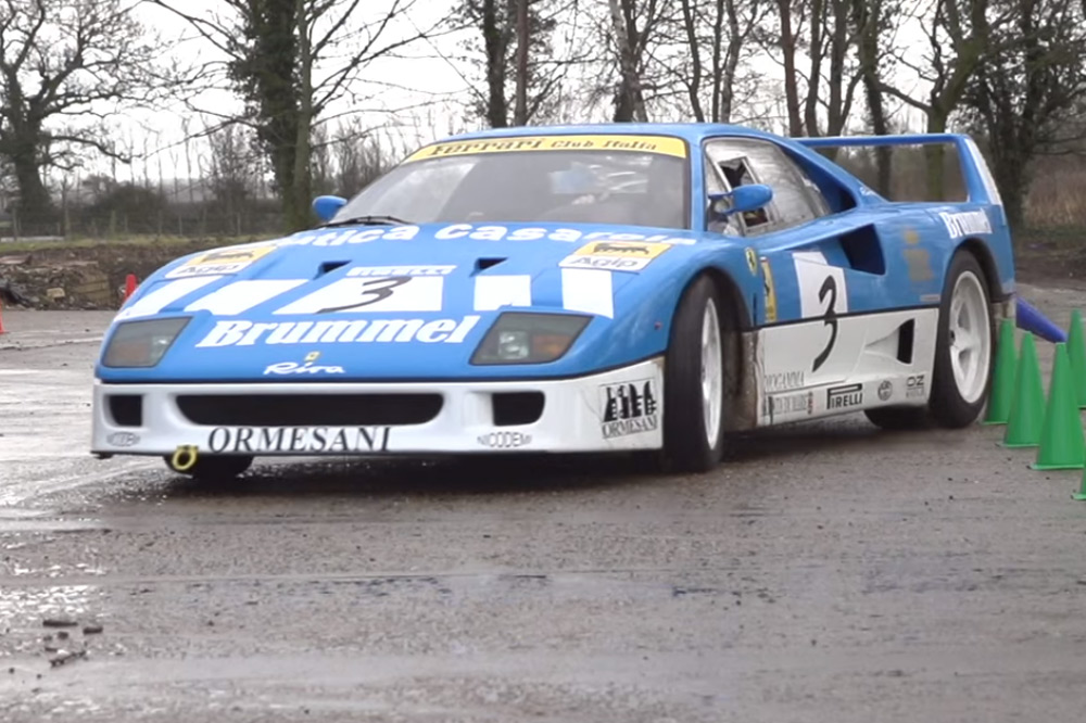 Vídeo: esta Gymkhana con un Ferrari F40 GT te encantará