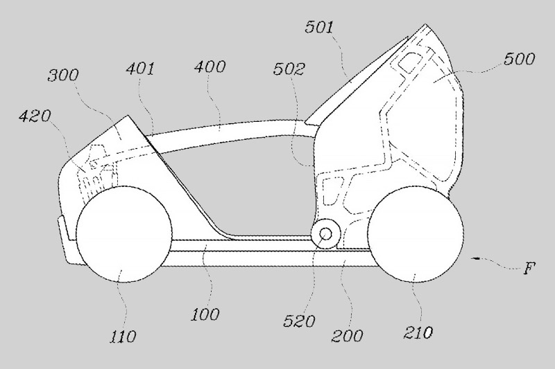 Hyundai prepara un coche plegable para ciudad Patente coche plegable de Hyundai