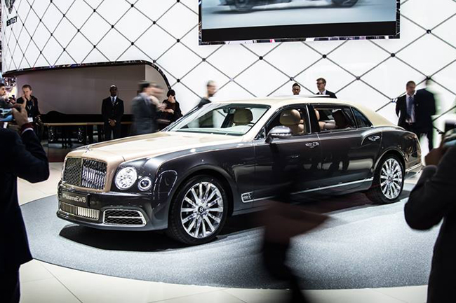 Bentley Mulsanne EWB, el más lujoso de Ginebra