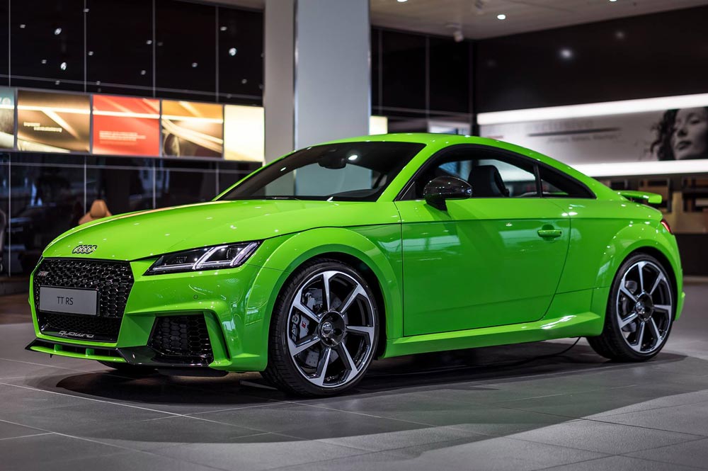 El Audi TT RS 2016 se viste de Verde Lima Audi TT RS 2016 verde lima