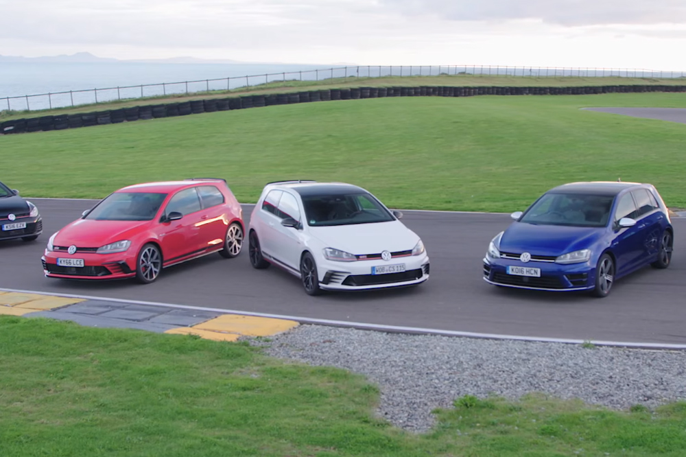 Duelo en circuito entre los seis Volkswagen Golf más potentes del momento