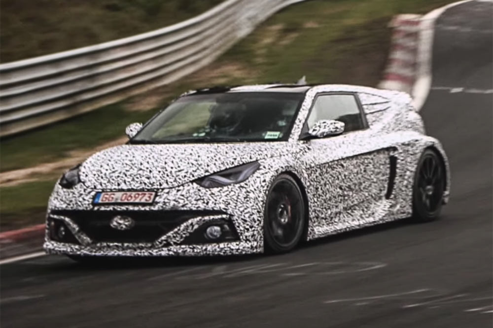 Vídeo: cazado en Nürburgring el Hyundai RM16 de producción Hyundai RM16 producción en Nürburgring