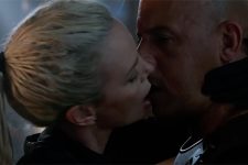 Beso de Charlize Theron y Vin Diesel en The Fate of the Furious