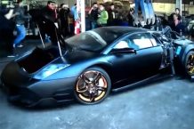 Vídeo: las autoridades taiwanesas destruyen un Lamborghini Murciélago