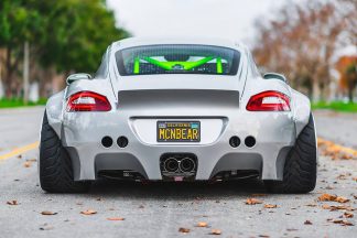 Porsche Cayman ensanchado y con llantas Rotiform, el más bestia
