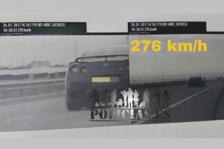 Pillado un Nissan GT-R a 276 km/h en Almería
