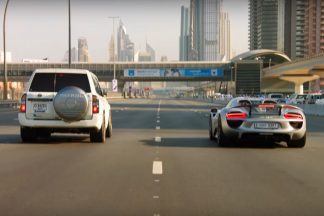 Vídeo: Porsche 918 Spyder vs Nissan Patrol con motor de GT-R