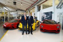 Juan Carlos I visita el Museo Lamborghini Don Juan Carlos en el Museo Lamborghini