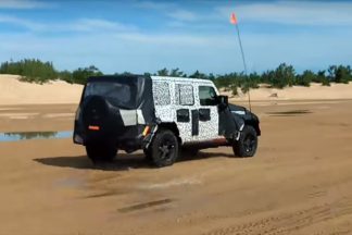 Jeep Wrangler 2018: cazado de pruebas en las dunas