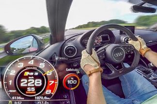 Así acelera de 0 a 284 km/h el Audi RS 3 Sedán de 400 CV