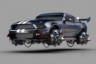 Un artista convierte vehículos en máquinas voladoras postapocalípticas Diseños Jomar Machado