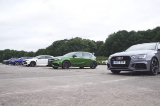 Carrera de aceleración entre los compactos deportivos más potentes