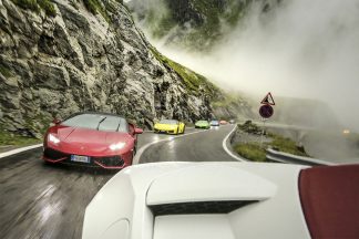 Vídeo: seis Lamborghini Huracán recorren la espectacular Transfagarasan