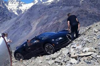 Un Bugatti Veyron se accidenta en los Andes argentinos Bugatti Veyron accidenta Andes argentinos