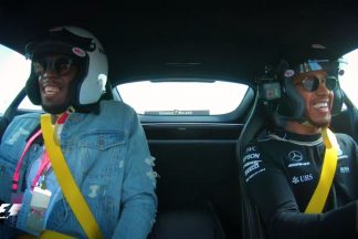 Vídeo: Lewis Hamilton hace sufrir a Usain Bolt en un Mercedes-AMG GT R lewis hamilton usain bolt mercedes-amg gt r