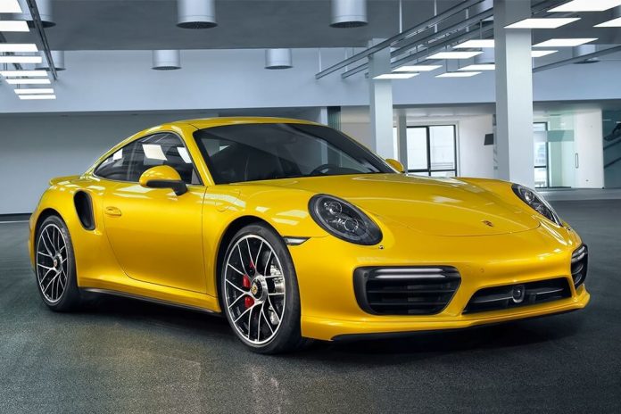 Saffron Yellow Metallic Porsche 911 Turbo
