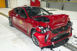 Así quedaron los coches tras el último test Euro NCAP Test Euro NCAP Kia Stinger 2