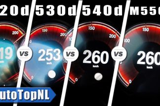Comparativa en aceleración y velocidad máxima del BMW 520d, 530d, 540d y M550d