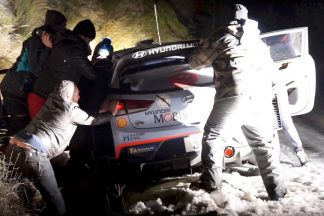 Dificultades de los WRC en el hielo del Montecarlo 2018 hielo montecarlo 2018