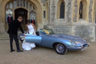 Un Jaguar E-Type Zero en la boda real de Harry y Meghan Jaguar E-Type Zero Concept Harry y Meghan