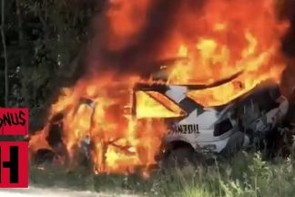 Accidente de Ken Block, que deja calcinado su Ford Escort RS Cosworth Accidente de Ken Block, que deja calcinado su Ford Escort RS Cosworth