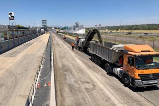 El Circuito del Jarama comienza el reasfaltado de su trazado Reasfaltado Circuito del Jarama 2018