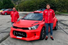 Ángel Paniceres, de test con el KIA Rio N5 antes del Rallye de Santander