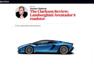 Jeremy Clarkson: "El Lamborghini Aventador S Roadster es el peor coche que he conducido en años"