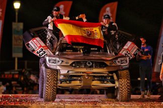 Óscar Fuertes y Diego Vallejo finalizan su segundo Dakar con un trabajado podio Óscar Fuertes y Diego Vallejo Dakar 2019