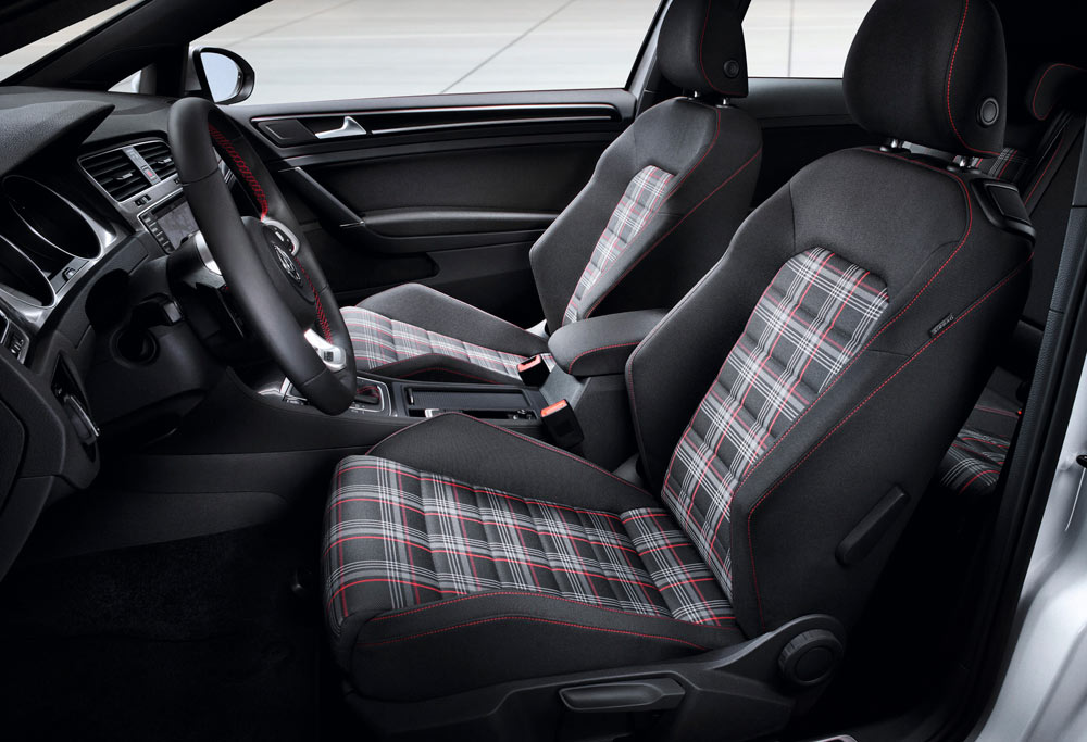 Tapicería de coche más impresionante: Volkswagen Golf GTI