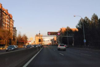 Instalado el radar de tramo de la A-5, carretera de Extremadura (Batán) nuevo radar de tramo de la A5, carretera de Extremadura, Batán