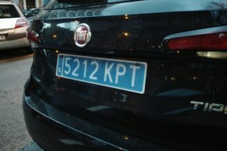 Matrícula azul en un coche: ¿qué significa? Matricula azul coche