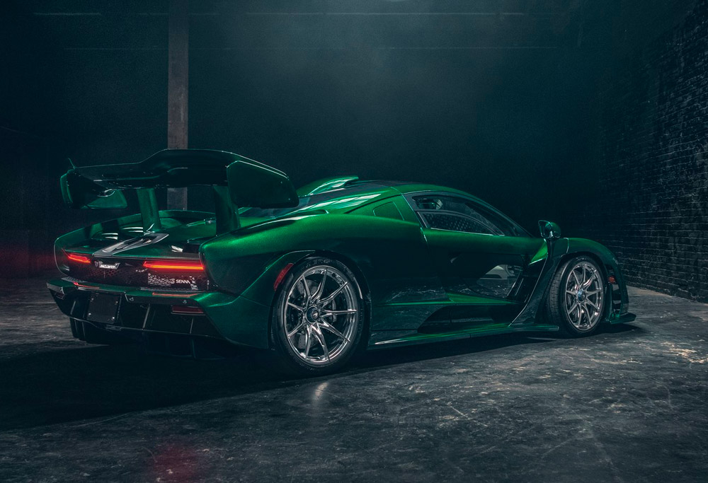 McLaren Senna fibra de carbono verde