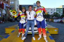 Efrén Llarena gana el Rallye Barum y se proclama campeón del ERC3 Junior Efren Llarena y Sara Fernández, campeones del ERC3 Junior