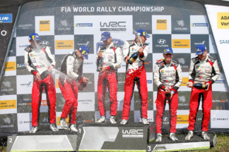 Rallye de Alemania 2019: Ott Tänak gana y Toyota hace triplete Rallye de Alemania 2019 - Ott Tänak y Toyota en el podio