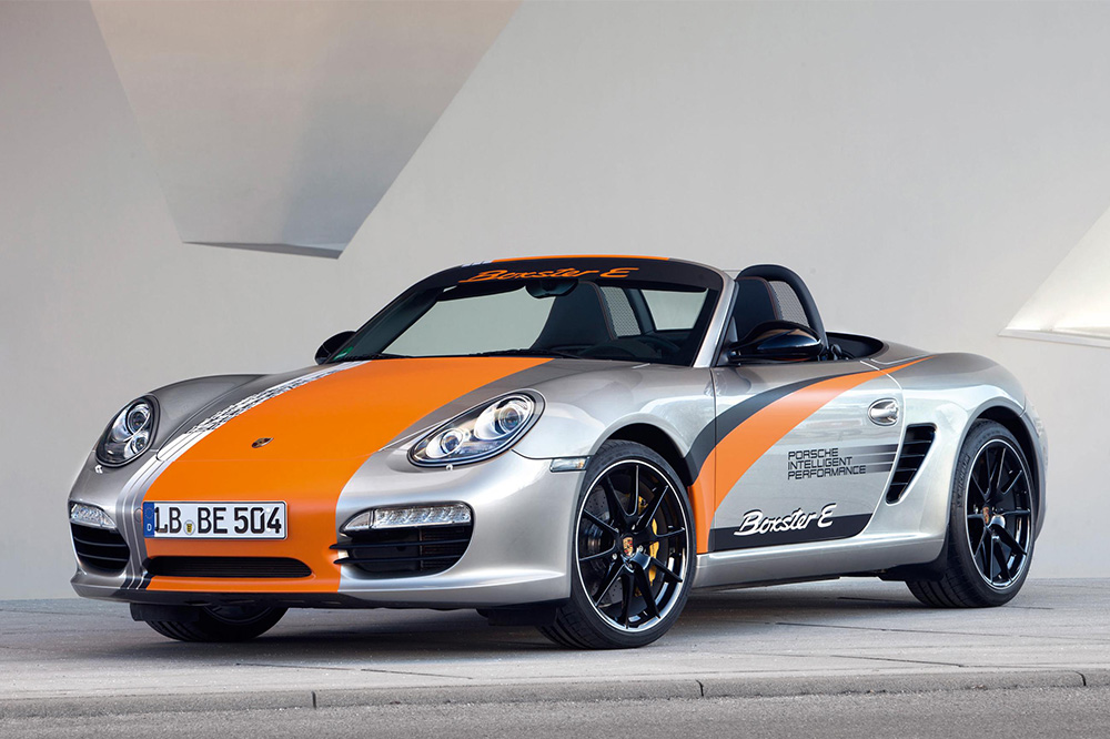 Porsche con electricidad boxster e