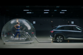 Vídeo: Mireia Belmonte entrena conectada al escape del Hyundai Nexo Hyundai Nexo Mireia Belmonte