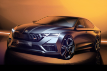 Skoda Octavia RS iV 2020: primeros bocetos antes de su debut Bocetos Skoda Octavia RS iV 2020