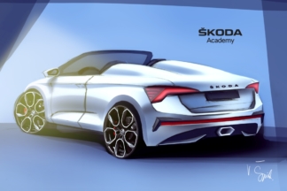 Los aprendices de Skoda preparan una versión Spider del Scala Bocetos Skoda Scala Spider