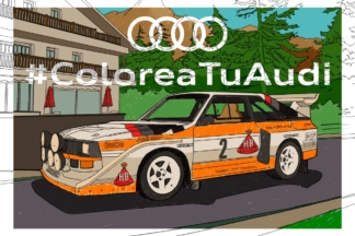 Ya puedes colorear tu Audi favorito con estas ilustraciones oficiales Colorea tu Audi