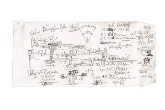 El boceto con el que se inició la idea del Bugatti Veyron boceto inicio idea Bugatti Veyron