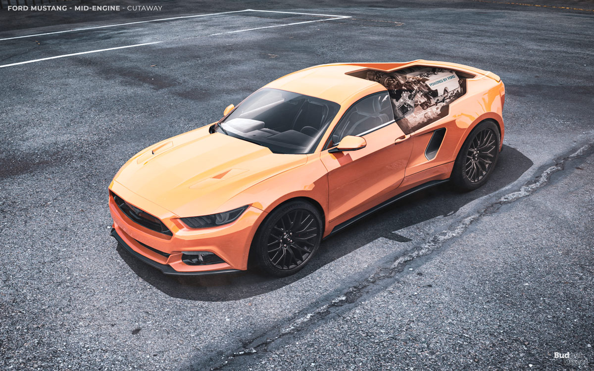 Ford Mustang con motor central