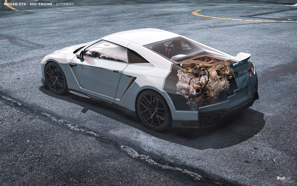 Nissan GT-R motor central