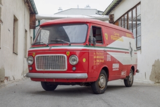 A subasta esta furgoneta Fiat 238 “Garage Francorchamps” de 1973 Subasta Fiat 238 Garage Francorchamps 1973