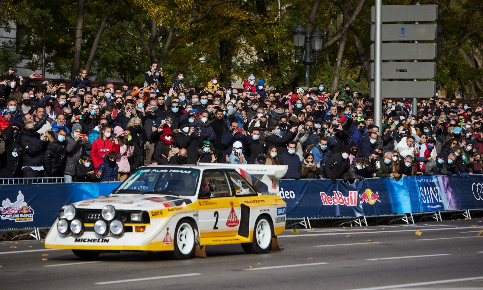 Carlos Sainz en el Audi Quattro S1 del Grupo B