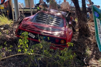 Sufre un accidente con un Ferrari F40 durante una prueba de conducción accidente-ferrari-f40