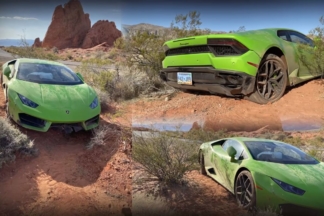 Aparece un Lamborghini Huracán abandonado en el desierto aparece-lamborghini-huracan-abandonado-desierto